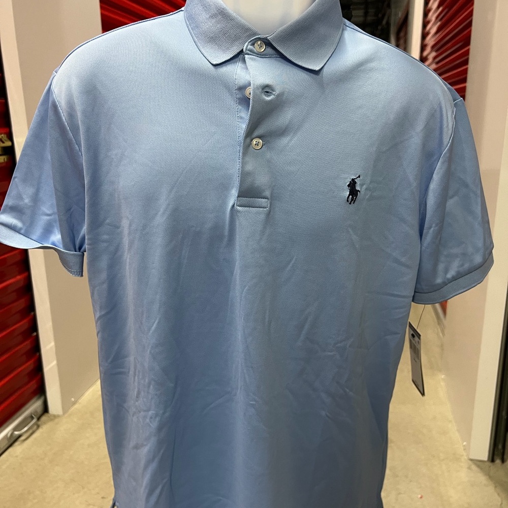 Ralph Lauren Men's Sky Blue Polo Shirt - Picture 2 of 7